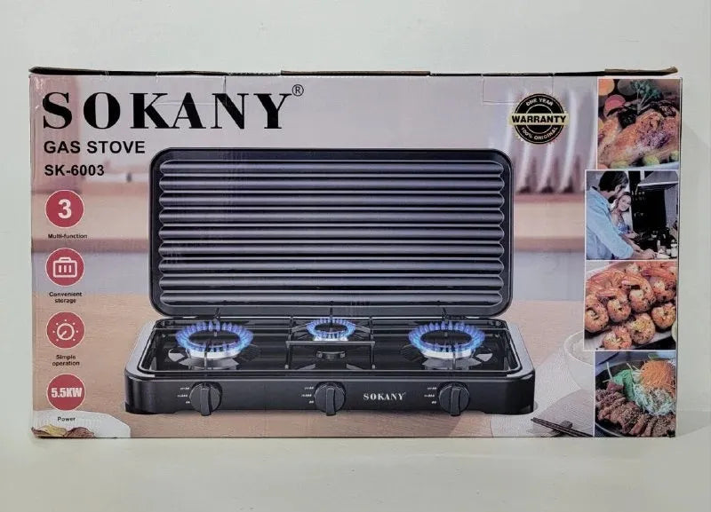 Sokany CocinaMax 3 Quemadores 🔥